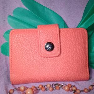 EUC Nautica snap card holder case leather wallet